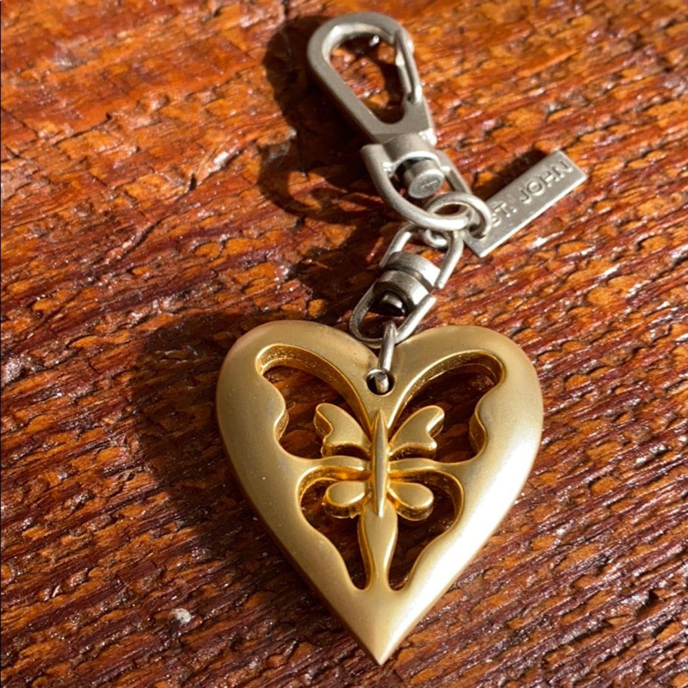 St. John butterfly purse charm/ key ring